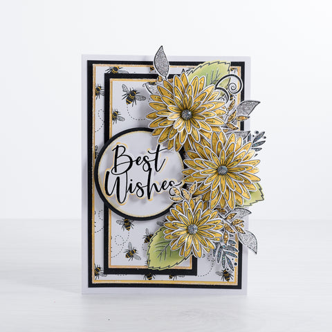 Learn how to make your own beautiful Best Wishes cards at home using this quick and easy tutorial from Chloes Creative Cards.