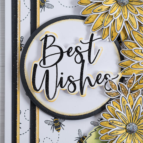 Learn how to make your own beautiful Best Wishes cards at home using this quick and easy tutorial from Chloes Creative Cards.