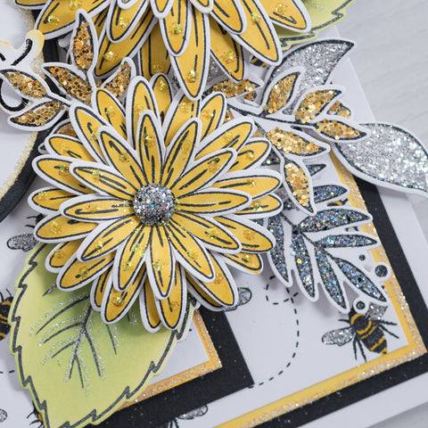 Learn how to make beautiful 3D flowers with Chloes Creative Cards Pretty Daisy Stamp & Die Set.