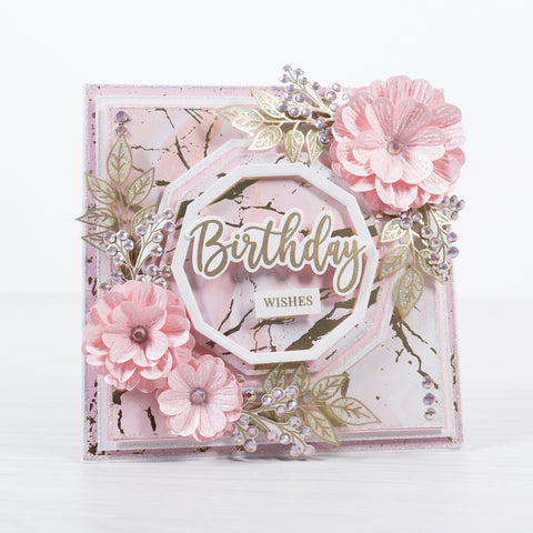 Learn how to make fancy 3D flower cards at home following Chloes Creative Cards step-by-step tutorials.  Join our LIVE stamp-a-long tutorials to make beautiful cards at home.