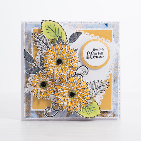 Live Life Sunflower card