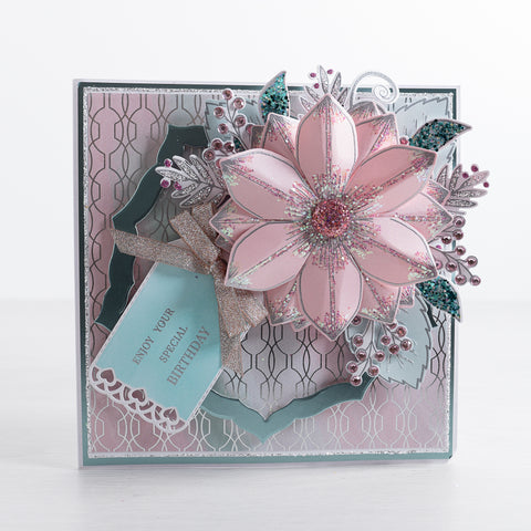 Learn how to create a beautiful handmade card to celebrate a special day. Learn how to emboss, matt and layer using our new Summer Flower Stamps and cutting-dies