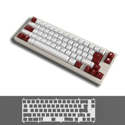 Createkeebs High65 Keyboard Kit as variant: Off-White / Top Mount