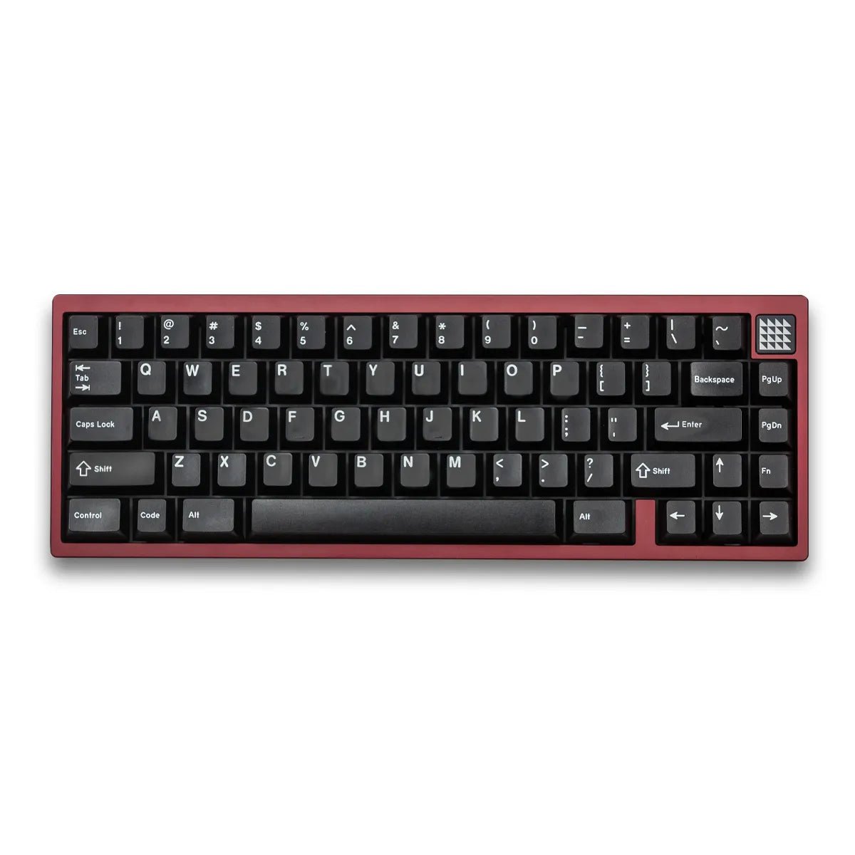 divinikey x modo tess65 keyboard burgundy 648290
