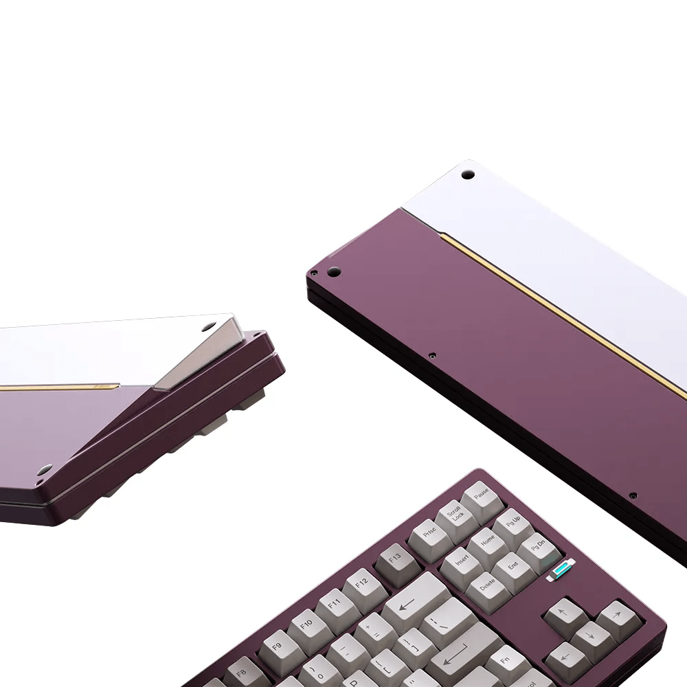 gb wind studio wind x80 keyboard kit anodized violet 990454