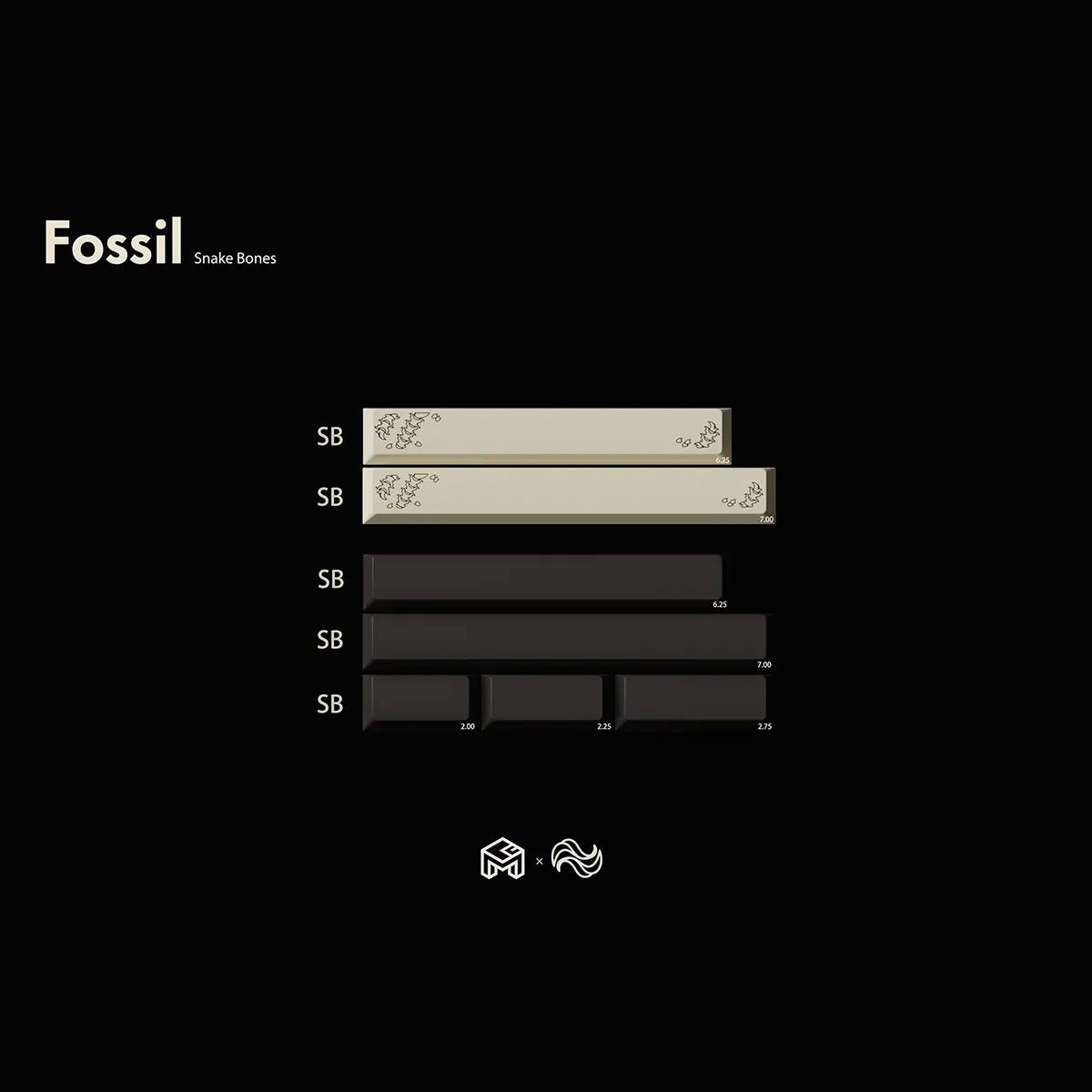 gom fossil keycap set 740475