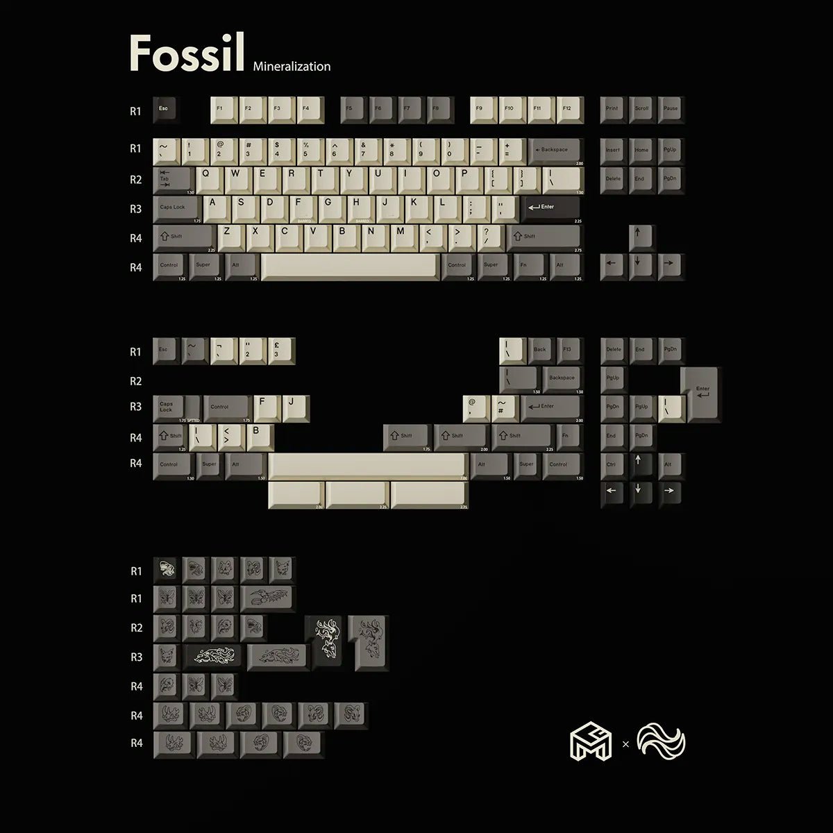 gom fossil keycap set 939514