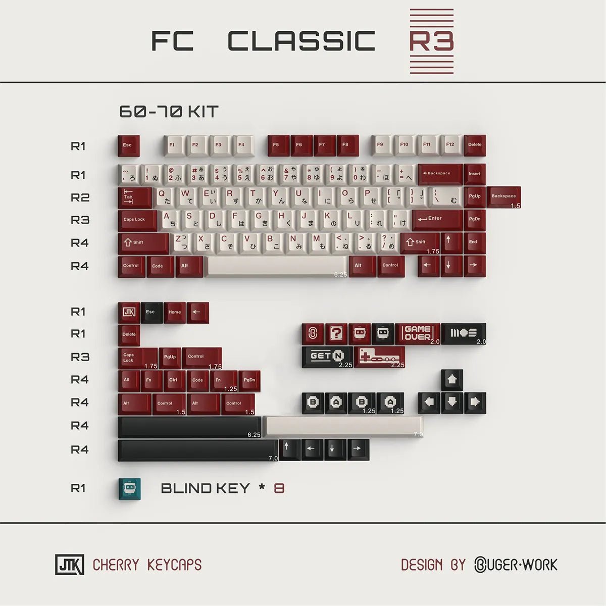 jtk classic fc r3 keycap set 415601