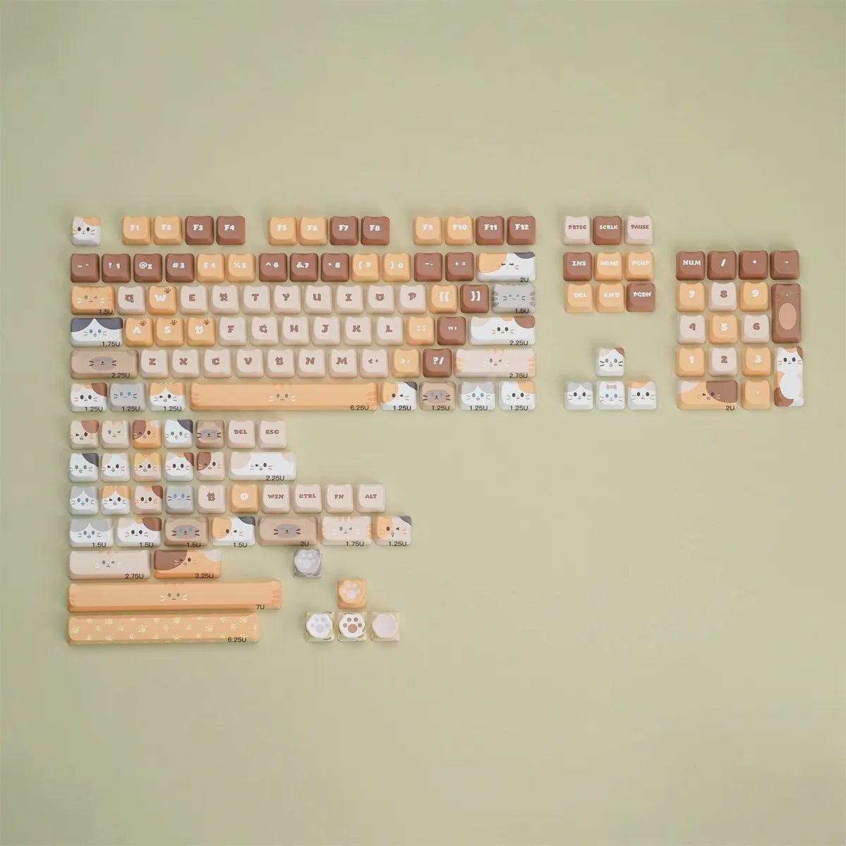 soulcat mao cat stack keycap set 632402