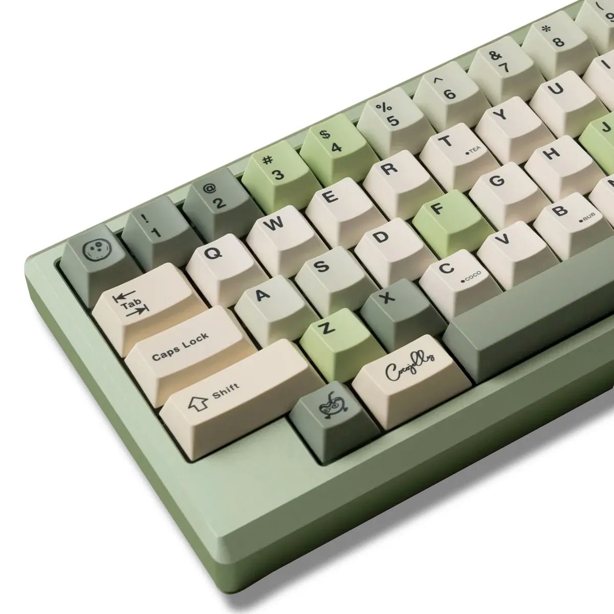 tut bubble tea matcha keycaps 753543