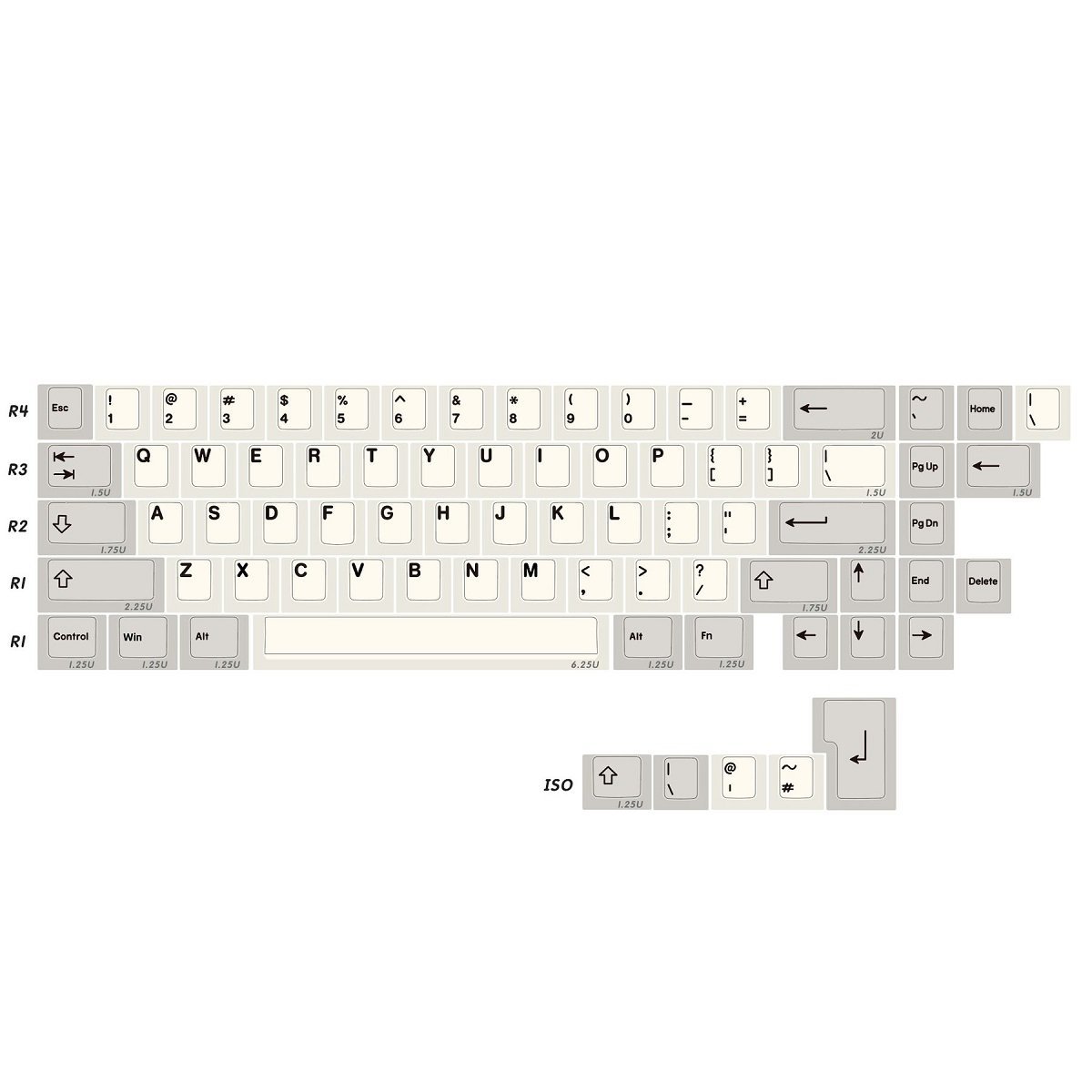 Kbdfans kbd67 v3 グレー 65％キーボード-