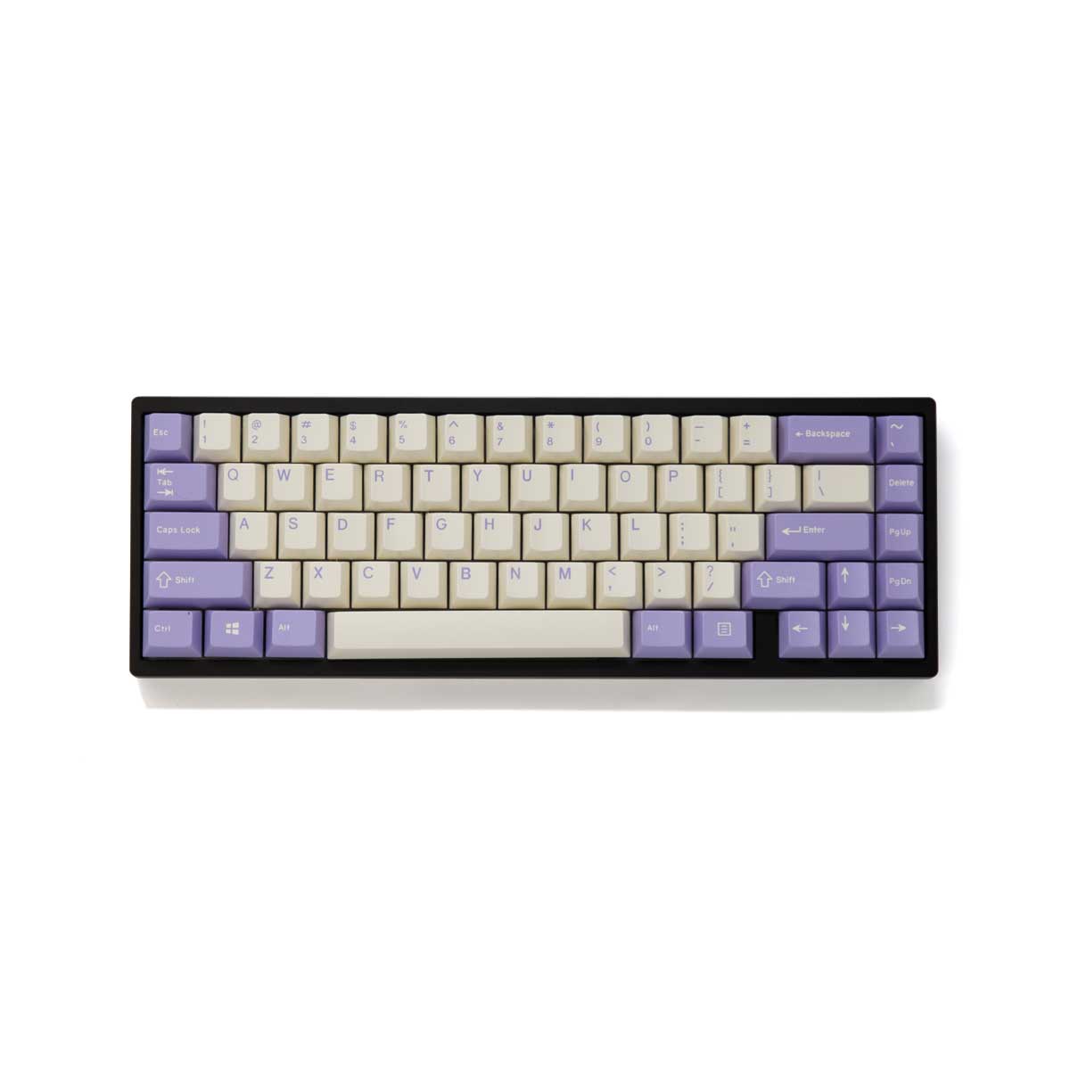 purple white keycaps