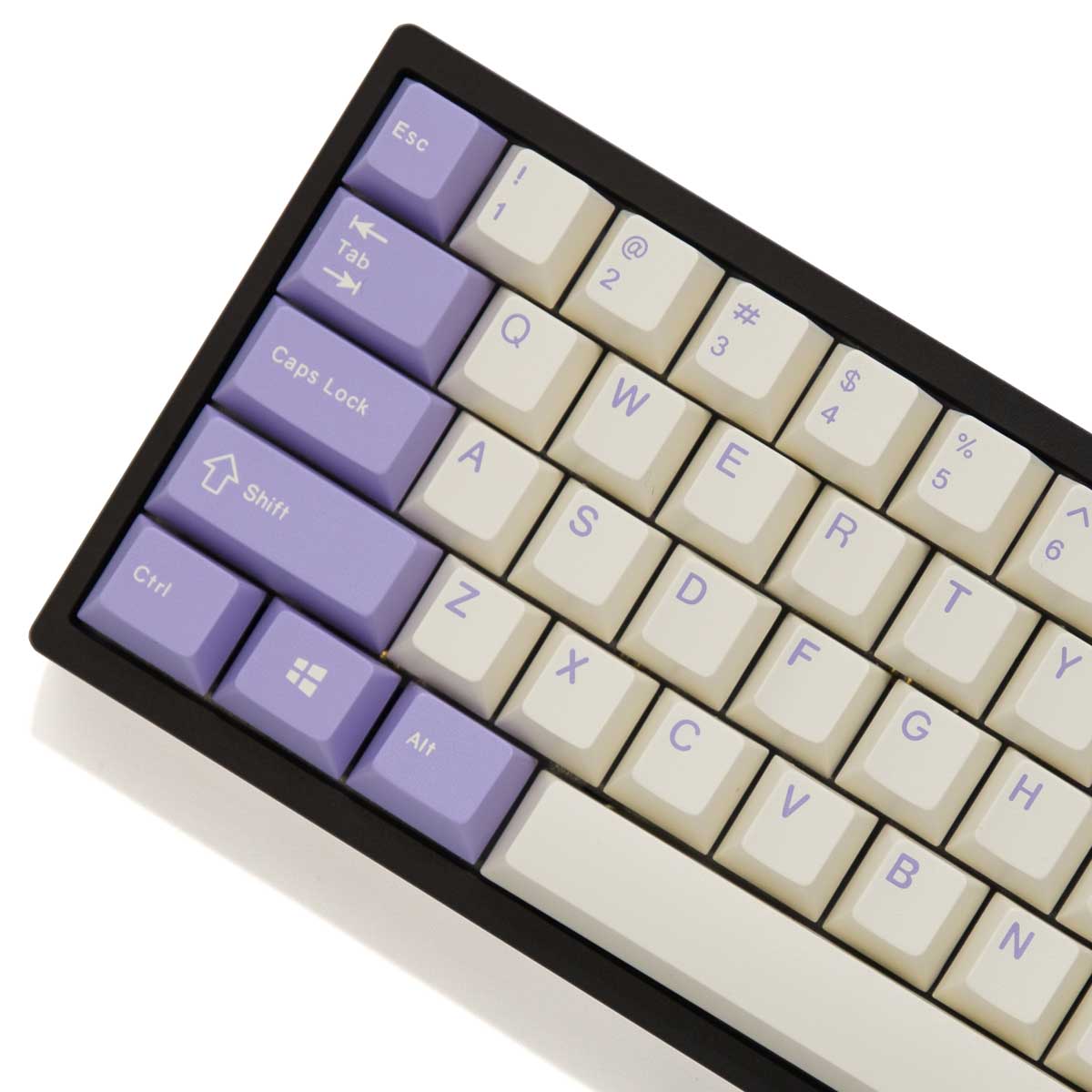 translucent purple keycaps