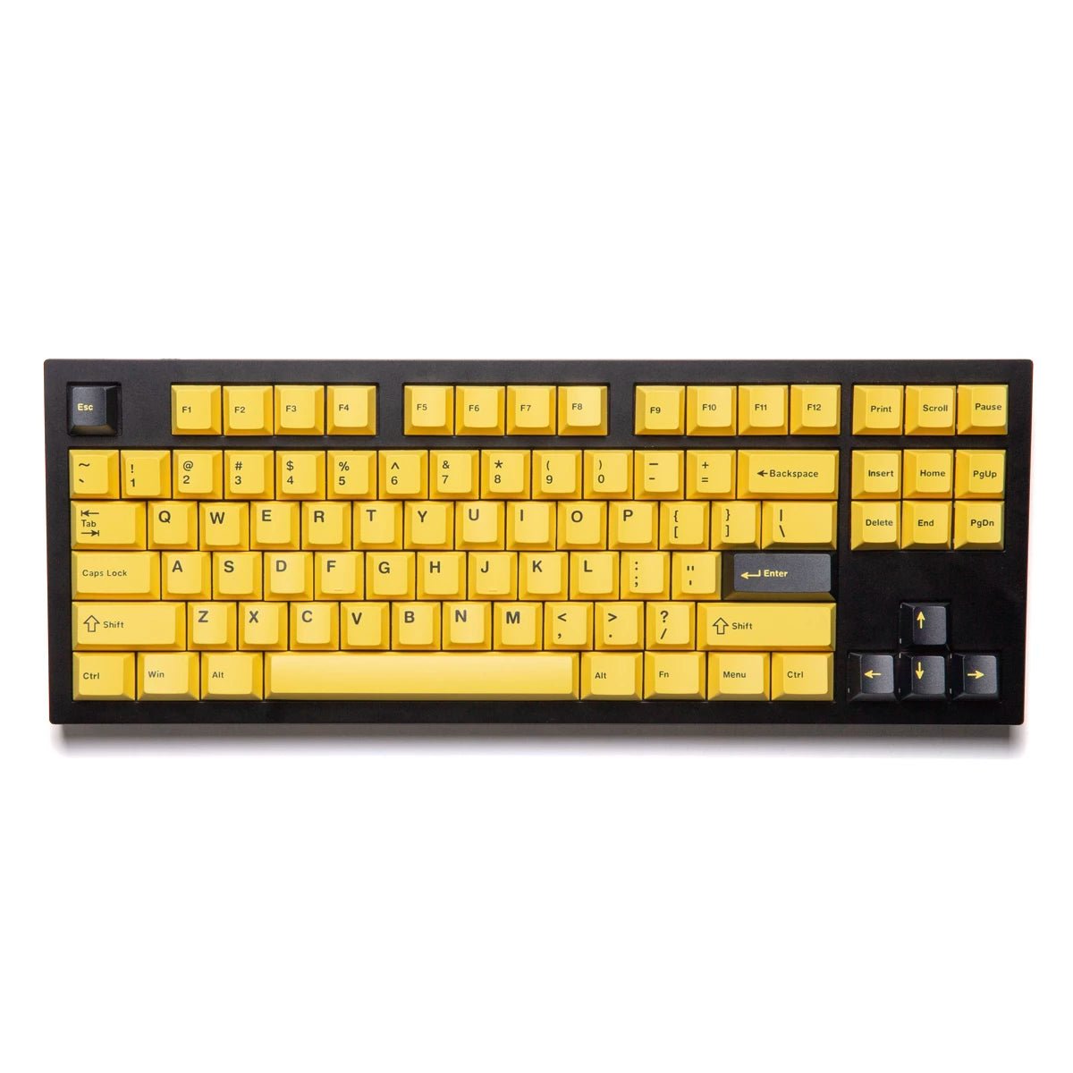 Wuque WS Basic Yellow Keycap Set Doubleshot PBT