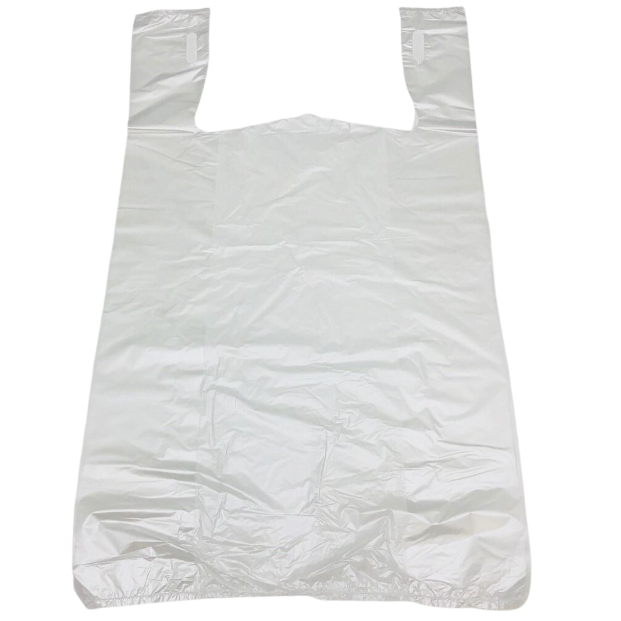 Source Direct - Easy Open - Stock T-Shirt Bag - 1/5 BBL 13"X10"X23" - 500 Bags - 14 microns - Clear - CLR131023-EO