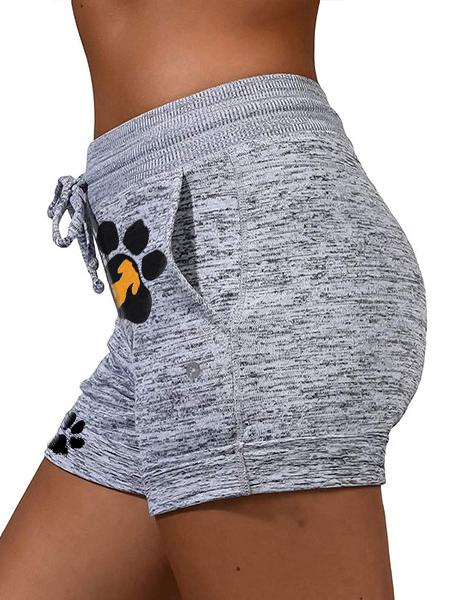 Dog Paw Print Casual Shorts – LOOK 7