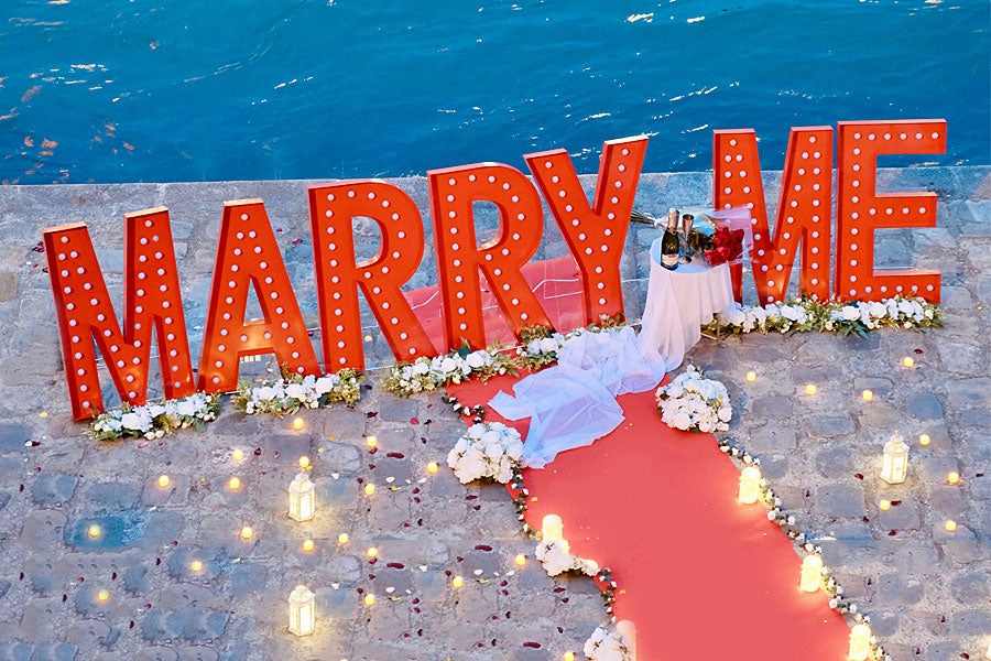 Marry Me Wedding Proposal Sign 