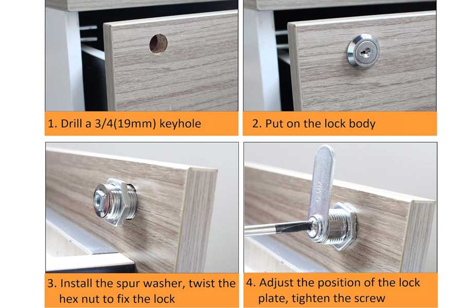 Installing A Drawer Lock Instructions