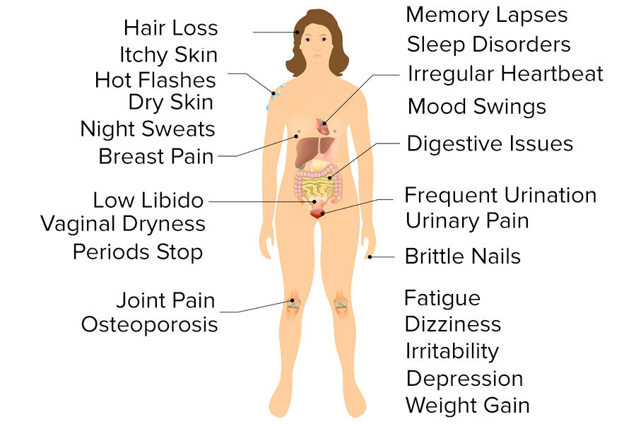 Menopause Symptoms Diagram