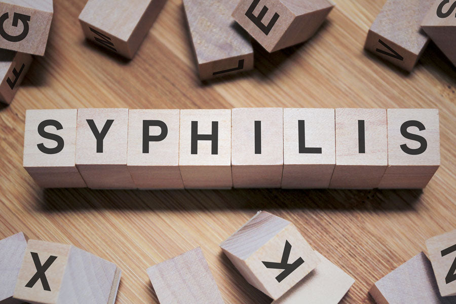 blocks spelling out syphilis