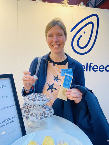 Marie Lenngren med Chokladbollar med musselpulver