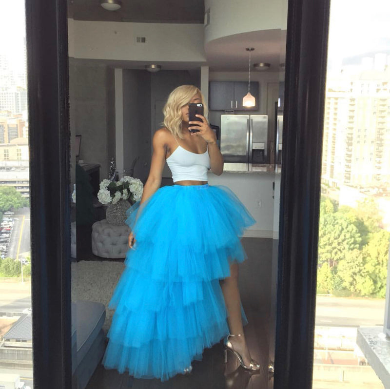 tulle maxi skirt tutu