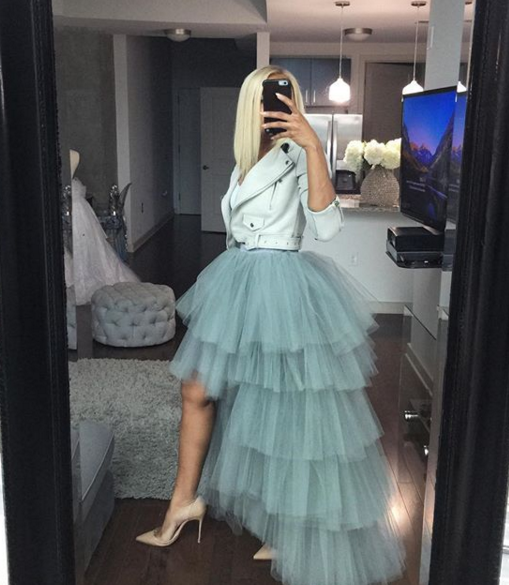 gray tutu dress