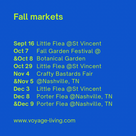New Orleans Fall Market schedule