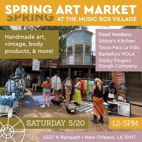 Music Box Village Art Market Saturday May 20, 2023