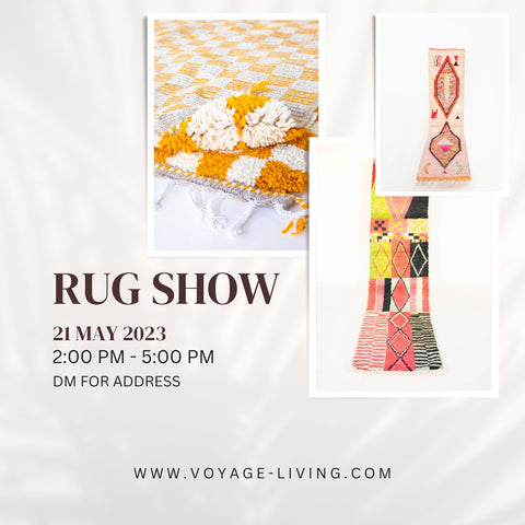 Private Rug Show May 21, 2023 2pm to 5pm