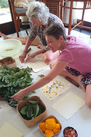 private natural dye workshop - hanne and lisbeth