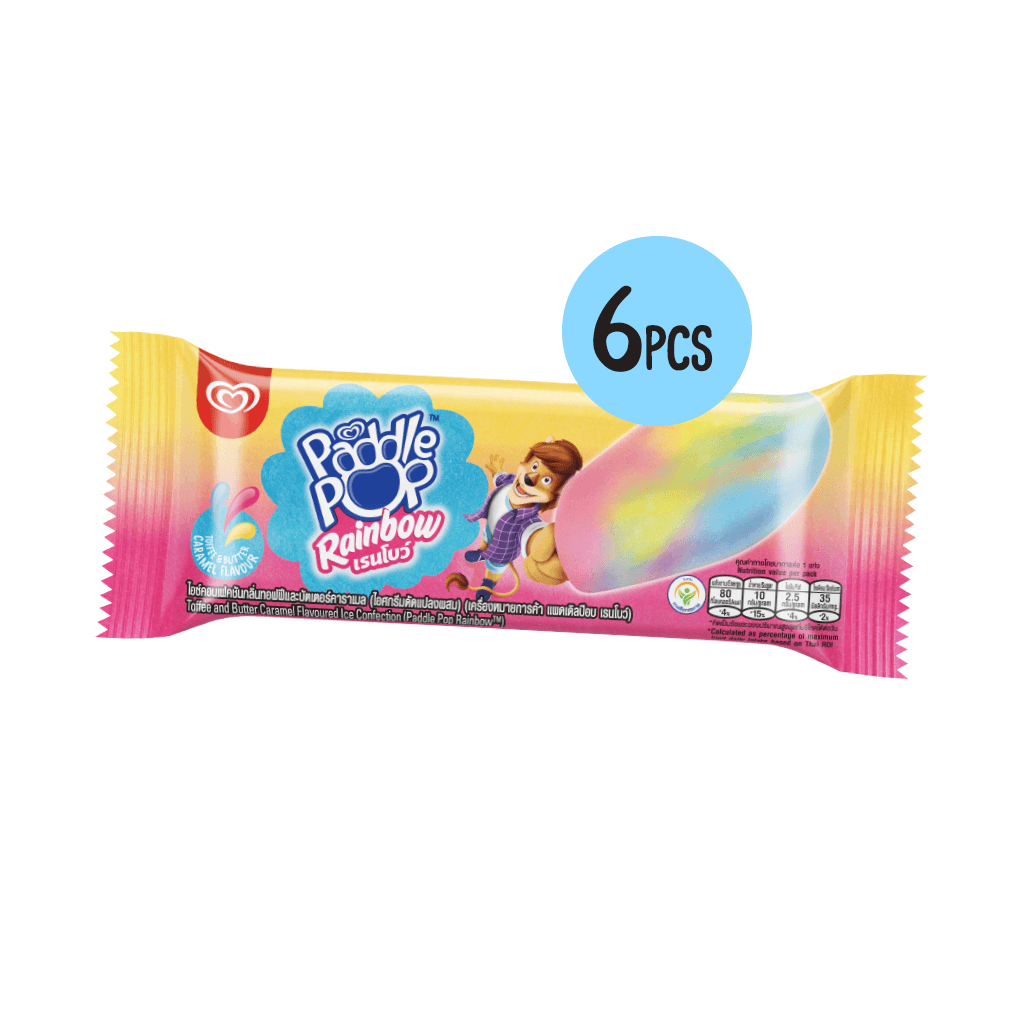 6 X Paddle Pop Rainbow Ice Cream Deal Scoopy S Cream