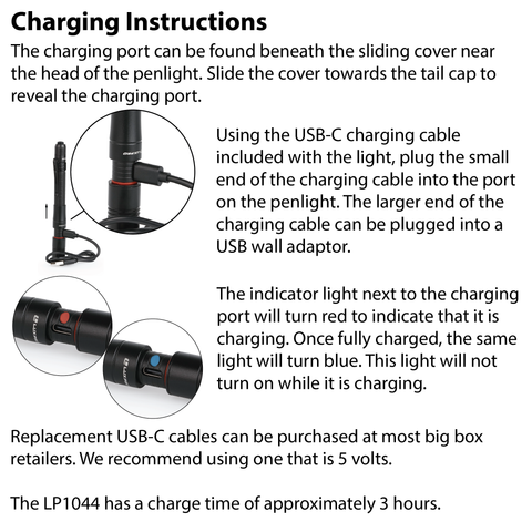 LP1044 Rechargeable Focusing Penlight 360 Lumen LED Flashlight – LUXPRO