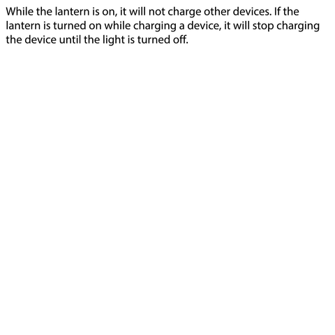 LUXPRO LP1512 Lantern Charging Instructions