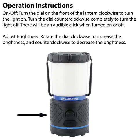 LP1530 Rechargeable 572 Lumen Lantern with Bluetooth Speaker – LUXPRO