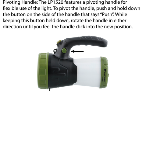 LUXPRO LP1520 Lantern Operation Instructions