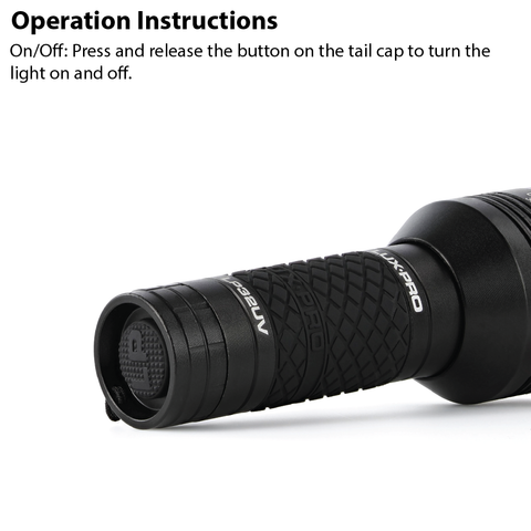 LUXPRO LP32UV Flashlight Operation Instructions
