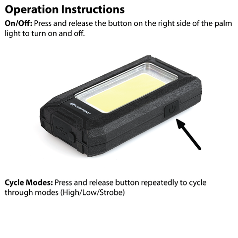 LUXPRO LP385 Work Light Operation Instructions