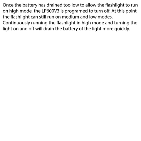 LUXPRO LP600V3 Flashlight Operation Instructions