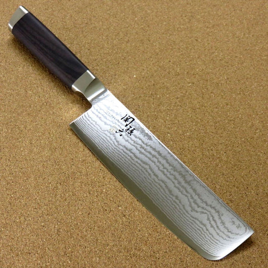 Seki Magoroku Damascus Stainless Steel Nakiri Knife AE5206