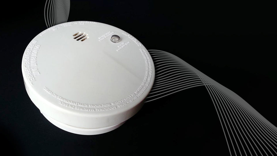 white, basic smoke detector