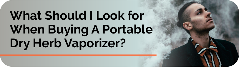 what to look for when buying a portable dry herb vaporizer