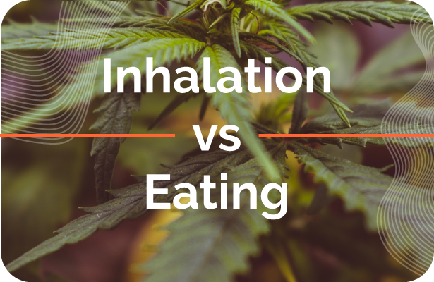 inhalation vs eating cannabis