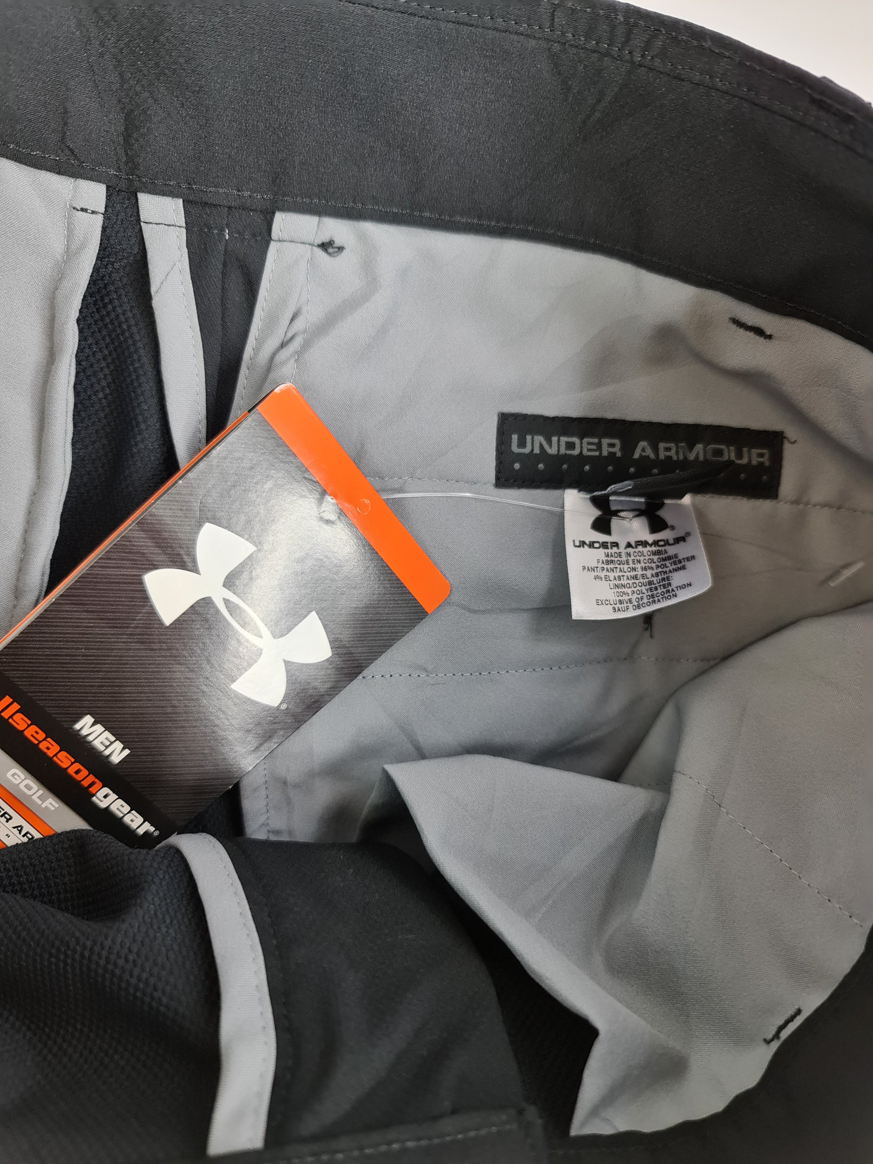 Pantalones de marca Under - (Talla: 32 x32) Negro – Ropa