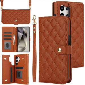 Samsung Galaxy Wallet Phone Case with Wristlet and Crossbody Strap - Readygocases