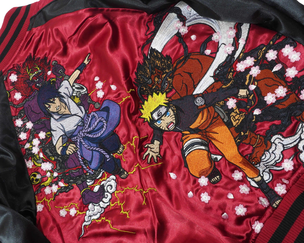 Naruto 朧 ナルト 風神雷神 スカジャン 福服堂 Fukufuku Dou