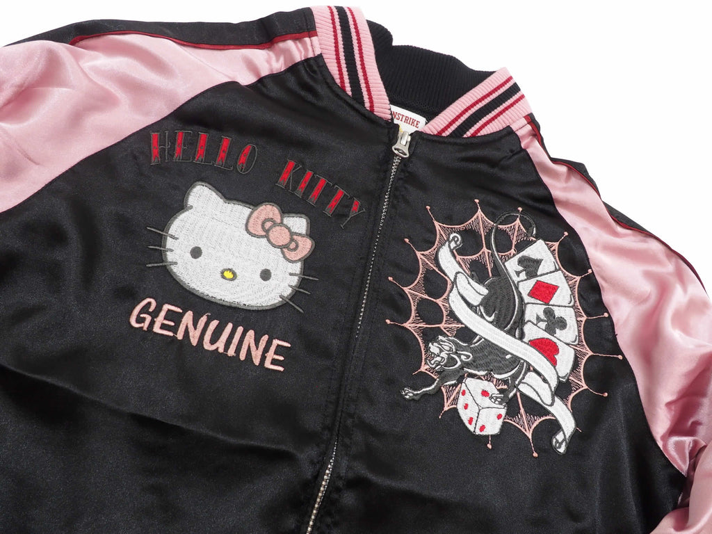 Hello Kitty キティ トランプ ピンク色 スカジャン 福服堂 Fukufuku Dou