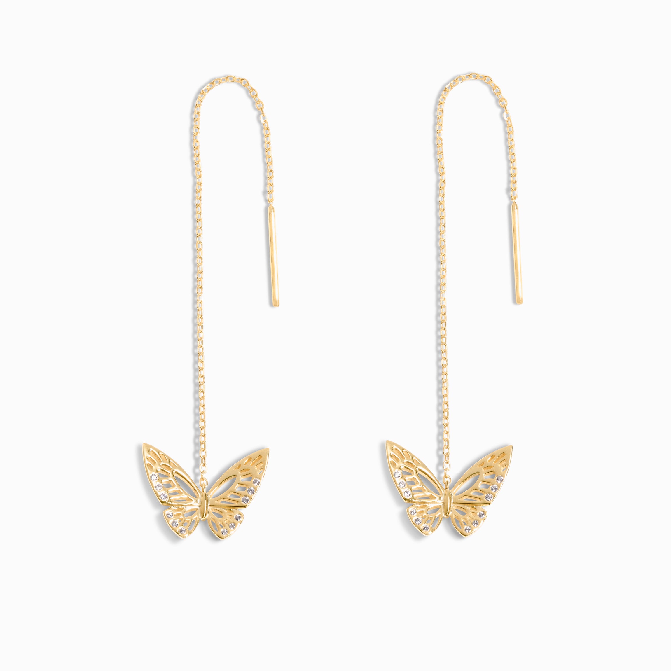 LUX butterflies white gold 9ct