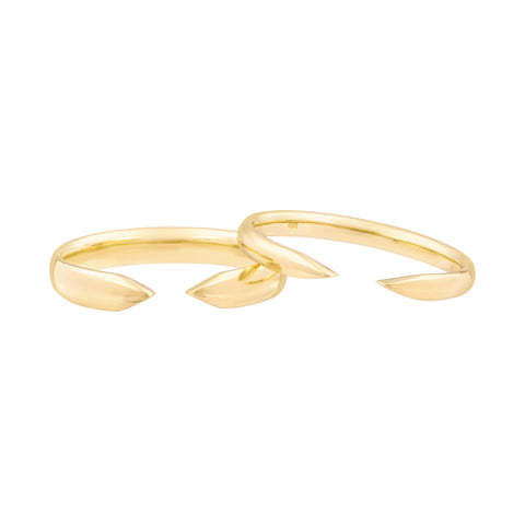 Natasha Sherling gold open rings