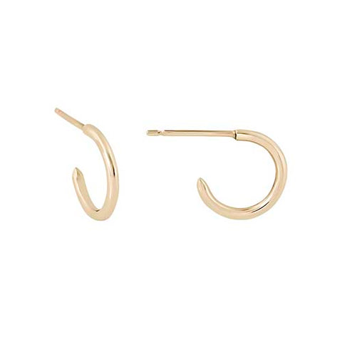 Natasha Sherling tiny gold huggie hoop earrings